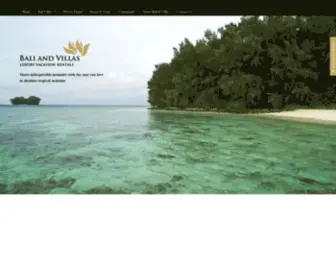 Baliandvillas.com(Bali and Villas) Screenshot