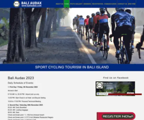 Baliaudax.com(Bali AUDAX 2018) Screenshot