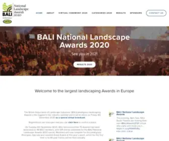 Baliawards.co.uk(BALI National Landscape Awards) Screenshot