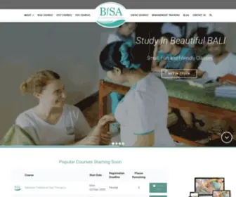 Balibisa.com(Bali International Spa Academy) Screenshot