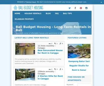 Balibudgethousing.com(Bali Long Term Rentals) Screenshot
