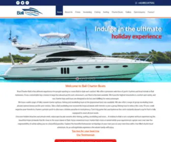 Balicharterboat.com(Bali Charter Boat) Screenshot