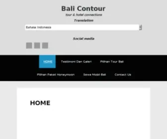 Balicontour.com(Hotel Murah Bali) Screenshot