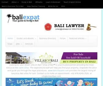 Baliexpat.com(Bali Expat) Screenshot