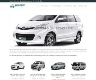 Balifirstrentcar.com(Bali Car Rental And Bali Driver Hire by Bali First Rent Car) Screenshot