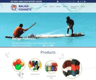 Baligafishnets.com(Baliga Fishnets) Screenshot