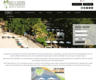 Baligardenbeachresort.com(Bali Hotels) Screenshot
