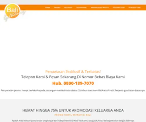 Baligetaway.co.id(Promo Hotel Murah di Bali) Screenshot