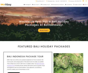 Baligetaway.net(Bali Holiday Packages) Screenshot