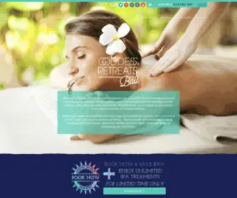 Baligoddessretreats.com(Since 2003 Bali's Original & Best Yoga Retreats for Women) Screenshot