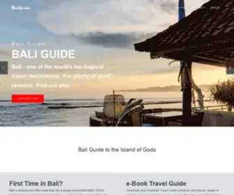 Baliguide.com(Information about Bali in Indonesia) Screenshot