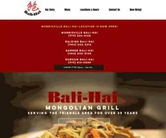 Balihainc.com(Bali-Hai Mongolian Grill) Screenshot