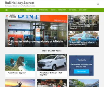 Baliholidaysecrets.com(Bali Holiday Secrets) Screenshot