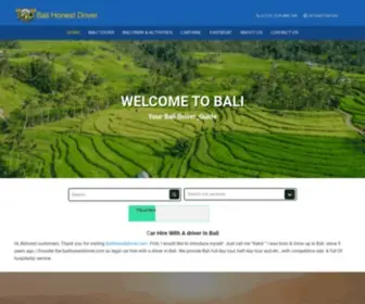 Balihonestdriver.com(Car Hire With A Driver In Bali) Screenshot