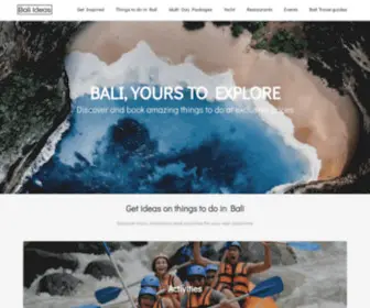 Baliideas.com(Tours and Activities in Bali) Screenshot