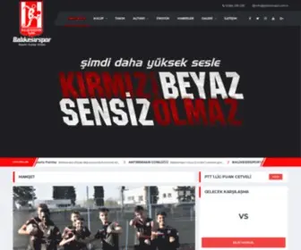 Balikesirspor.com.tr(Bal) Screenshot