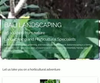 Balilandscaping.com(Bali Landscaping and Gardening) Screenshot