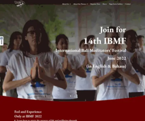 Balimeditates.org(International Bali Meditators' Festival) Screenshot