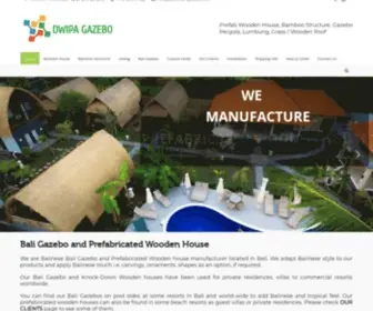 Balinese-Gazebo.com(Bali Gazebo and Wooden House Manufacturer) Screenshot