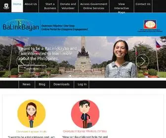 Balinkbayan.gov.ph(BaLinkBayan Overseas Filipinos' One Stop Online Portal) Screenshot
