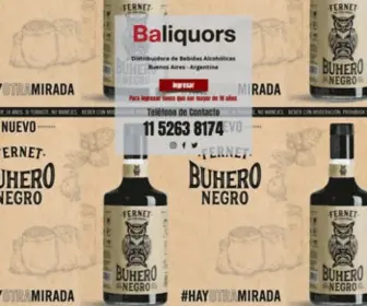 Baliquors.com.ar(Distribuidora de Vinos y Destilados) Screenshot