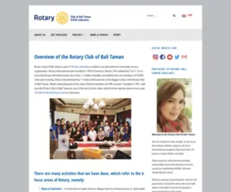 Balirotary.org(Rotary Club of Bali Taman) Screenshot