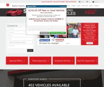 Balisetoyota.com(Balise Toyota Scion) Screenshot