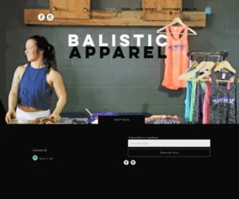 Balisticapparel.com(Balistic apparel) Screenshot