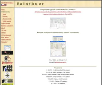 Balistika.cz(Balistika krčmář) Screenshot