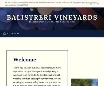 Balistreriwine.com(Traditionally Handcrafted Natural Wine) Screenshot