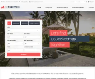 Balisuperhost.com(BaliSuperHost) Screenshot