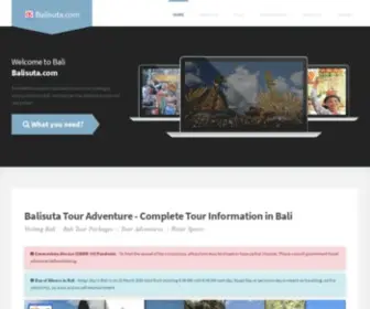 Balisuta.com(Top tour packages and chooses activities you can do in Bali) Screenshot