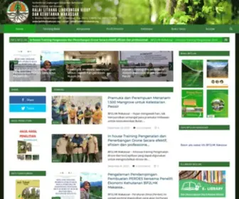 Balithutmakassar.org(Balai Litbang Lingkungan Hidup dan Kehutanan Makassar) Screenshot