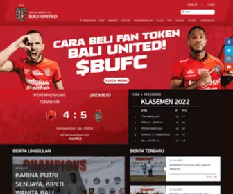 Baliutd.com(Bali United Official Website) Screenshot