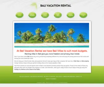 Balivacationrental.com(Bali Vacation Rentals) Screenshot