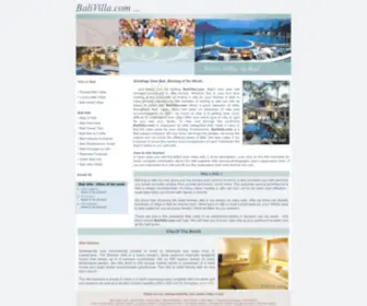 Balivilla.com(Bali Villa) Screenshot