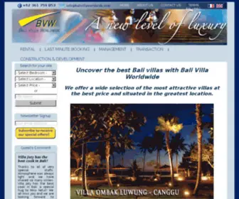 Balivillaworldwide.com(Renting more than 150 Private Bali Villas) Screenshot