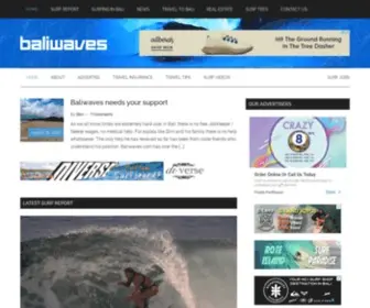 Baliwaves.com(Bali Surf Report) Screenshot