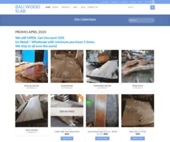 Baliwoodslab.com(Supply Slab Wood to all over the world) Screenshot