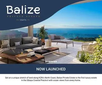 Balize.co.za(Registration) Screenshot