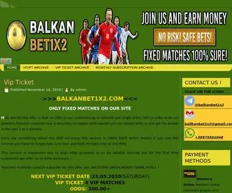 Balkanbet1X2.com Screenshot