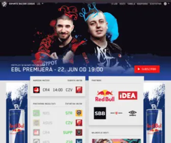 Balkanesports.com(EBL) Screenshot