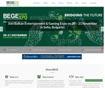 Balkangamingexpo.com(Balkan Entertainment and Gaming Expo) Screenshot