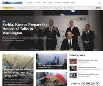 Balkaninsight.com(Covering politics) Screenshot