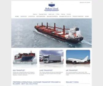 Balkanlloyd.com(Regular container services by Balkan Lloyd from Far East) Screenshot