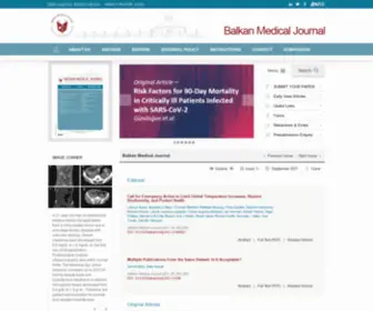 Balkanmedicaljournal.org(Balkan Medical Journal) Screenshot