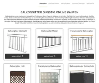 Balkongitter24.de(Balkongitter 24) Screenshot