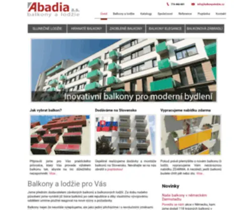 Balkony-A-Lodzie.cz(Závěsné balkony a lodžie nejen pro panelové domy) Screenshot
