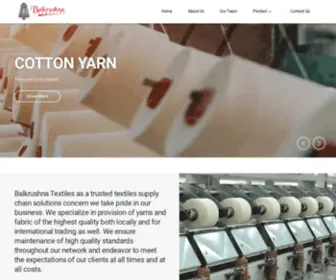 Balkrushnatextiles.com(Balkrushna Textiles) Screenshot
