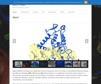 Ball-Project.org(Biochemical Algorithms Library) Screenshot